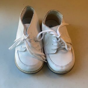 Drexlite Sz 6W Leather White Baby Walkers Shoes